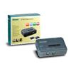 Micronet SP212EL - 2-Port KVM Switch, PS/2, 2 3-in-1 KVM Cables.