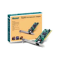 Micronet SP2612R - 10/100/1000M Gigabit Ethernet Adapter, 32-bit PCI, RJ45.