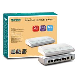 Micronet SP608K - 8-Port 10/100M Switch, External Power.