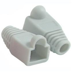 Micronet - RJ-45 Plug Cover, Gray (100 Pcs/Bag).