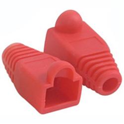 Micronet - RJ-45 Plug Cover, Red (100 Pcs/Bag).