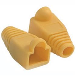 Micronet - RJ-45 Plug Cover, Yellow (100 Pcs/Bag).