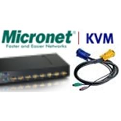 Micronet C200K-1 - 3-in-1 KVM Cable 1,8M, for SP218D/SP226D.